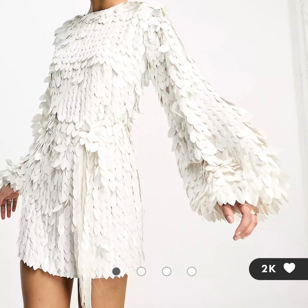 ASOS White Sequin Dress